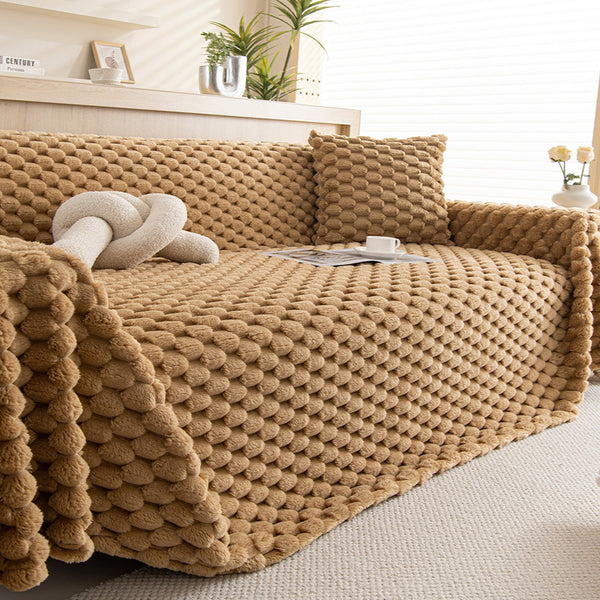 Capa de Sofá Cozy Chic Pet-Friendly Instalação Rápida Multiuso
