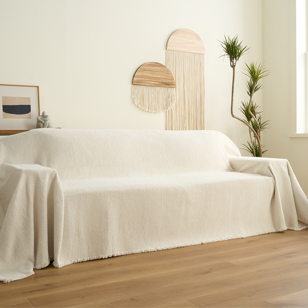 Capa de Sofá Chenille Inverno Aconchegante Pet-Friendly Anti-Rugas