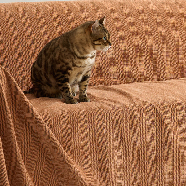 Capa de Sofá Espinha de Peixe Pet-Friendly Durável Premium Best Seller