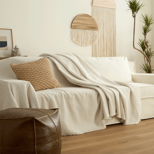 Capa de Sofá Chenille Inverno Aconchegante Pet-Friendly Anti-Rugas