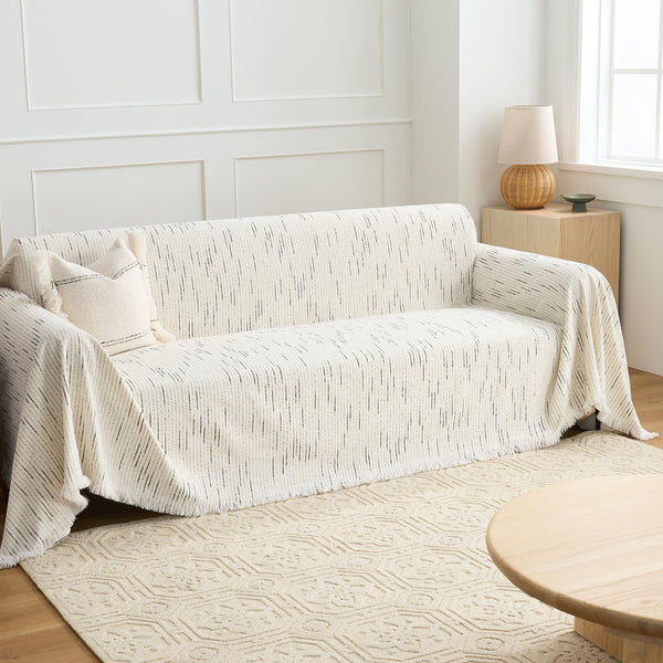 Capa de Sofá Chenille Jacquard Pet Anti-Arranhões Padrão Geométrico Premium