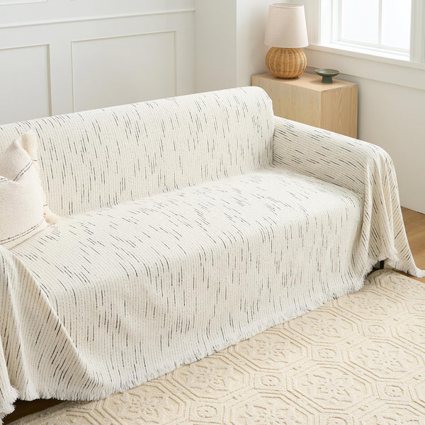 Capa de Sofá Chenille Jacquard Pet Anti-Arranhões Padrão Geométrico Premium