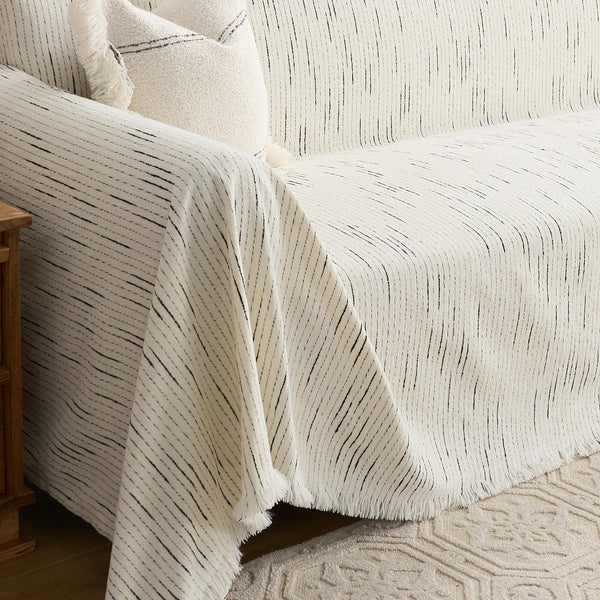 Capa de Sofá Chenille Jacquard Pet Anti-Arranhões Padrão Geométrico Premium