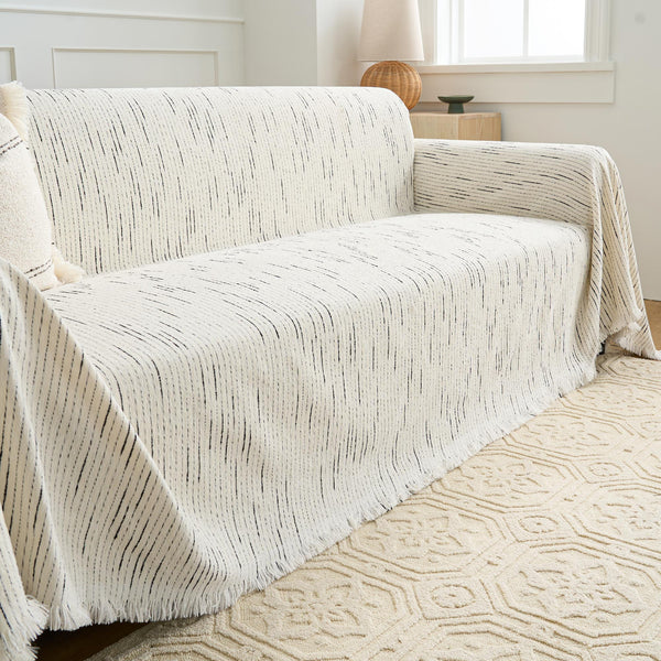 Capa de Sofá Chenille Jacquard Pet Anti-Arranhões Padrão Geométrico Premium