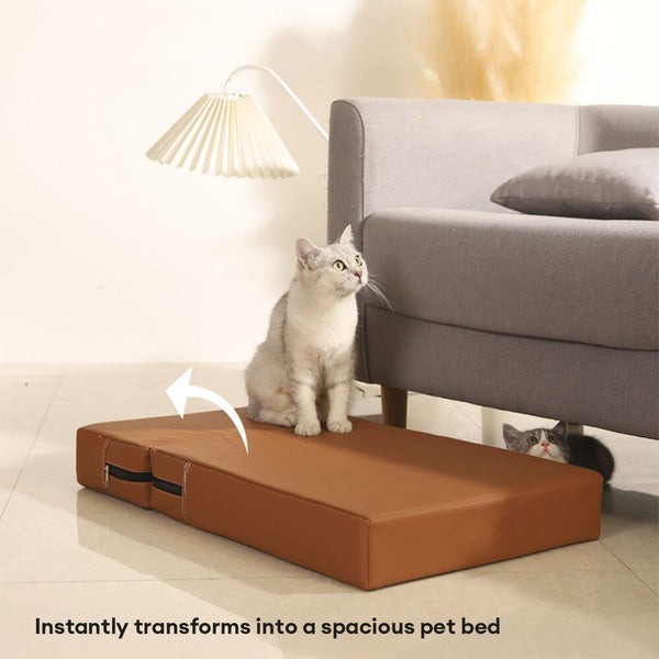Escada Modular Pet Impermeável Couro PU - 2 a 5 Degraus Ajustáveis