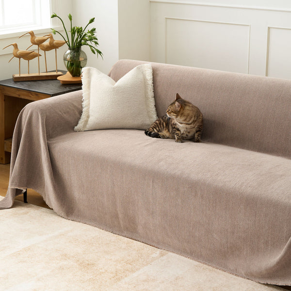 Capa de Sofá Espinha de Peixe Pet-Friendly Durável Premium Best Seller