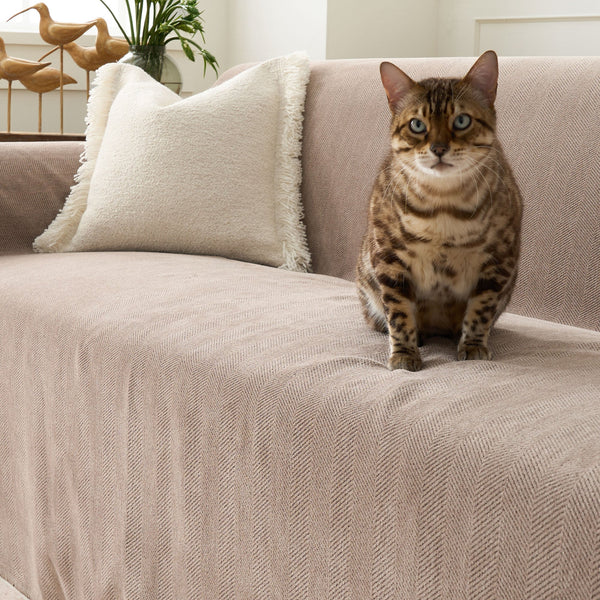 Capa de Sofá Espinha de Peixe Pet-Friendly Durável Premium Best Seller