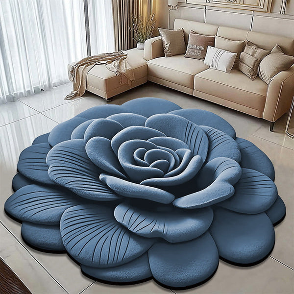 🌹 Transforme Sua Casa com Tapete Flor 3D Ultra Absorvente | 50% OFF Limitado 🌺
