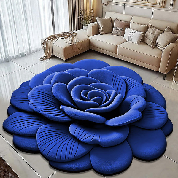 🌹 Transforme Sua Casa com Tapete Flor 3D Ultra Absorvente | 50% OFF Limitado 🌺