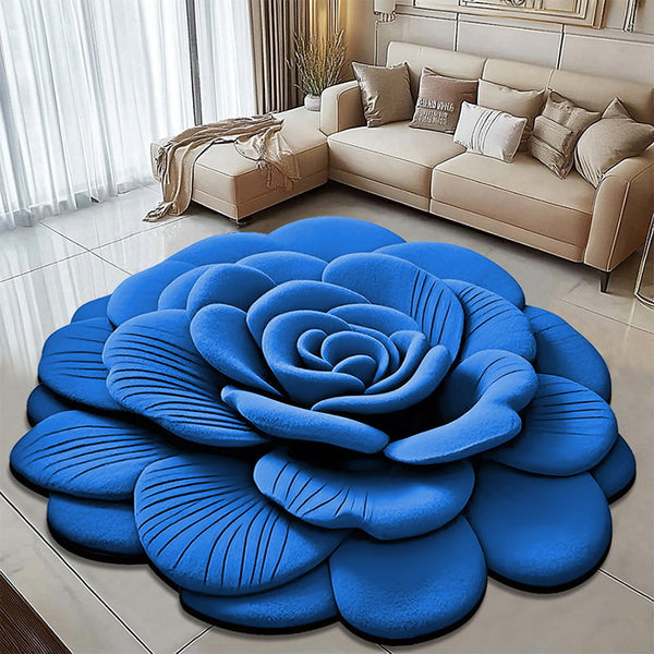🌹 Transforme Sua Casa com Tapete Flor 3D Ultra Absorvente | 50% OFF Limitado 🌺