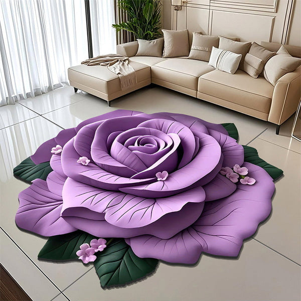 🌹 Transforme Sua Casa com Tapete Flor 3D Ultra Absorvente | 50% OFF Limitado 🌺