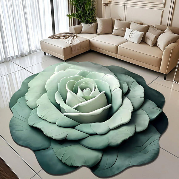 🌹 Transforme Sua Casa com Tapete Flor 3D Ultra Absorvente | 50% OFF Limitado 🌺