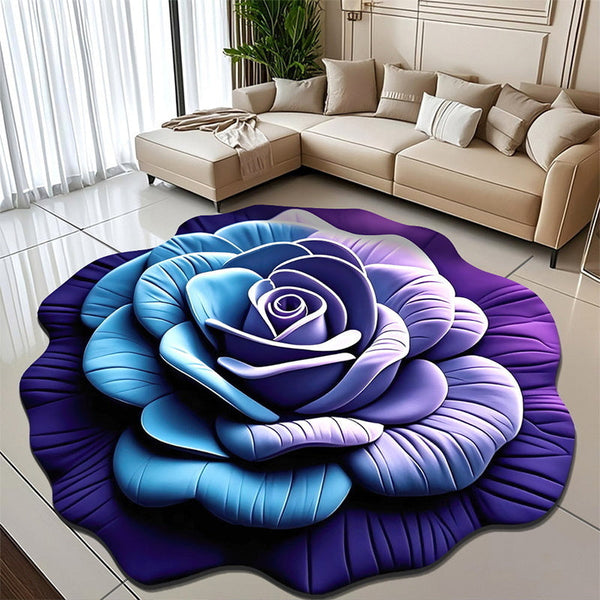🌹 Transforme Sua Casa com Tapete Flor 3D Ultra Absorvente | 50% OFF Limitado 🌺