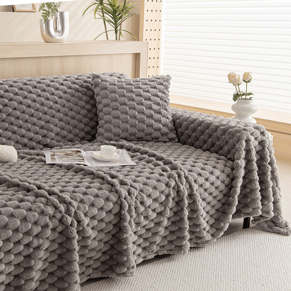 Capa de Sofá Cozy Chic Pet-Friendly Instalação Rápida Multiuso
