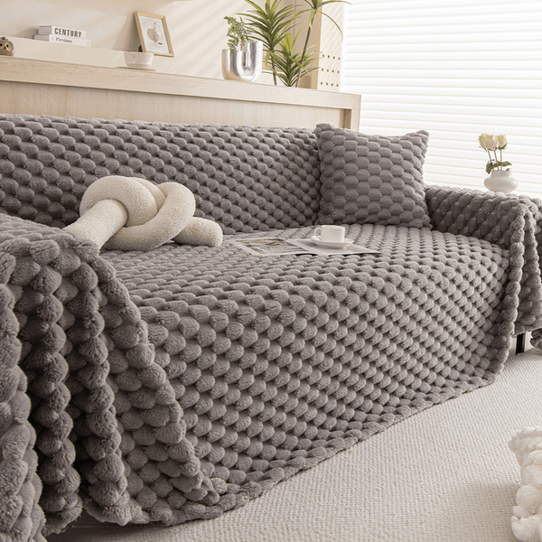 Capa de Sofá Cozy Chic Pet-Friendly Instalação Rápida Multiuso