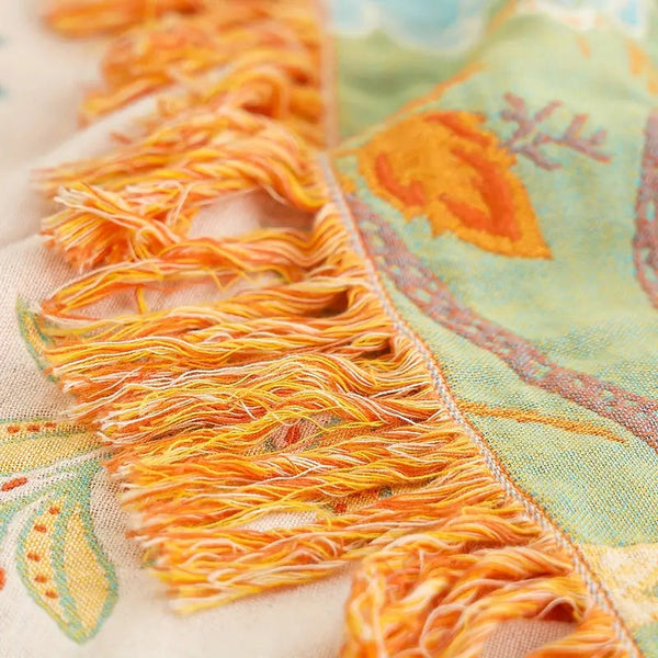 Manta Floral PetSafe™ Boho | 100% Algodão Inteligente | Repele Pelos