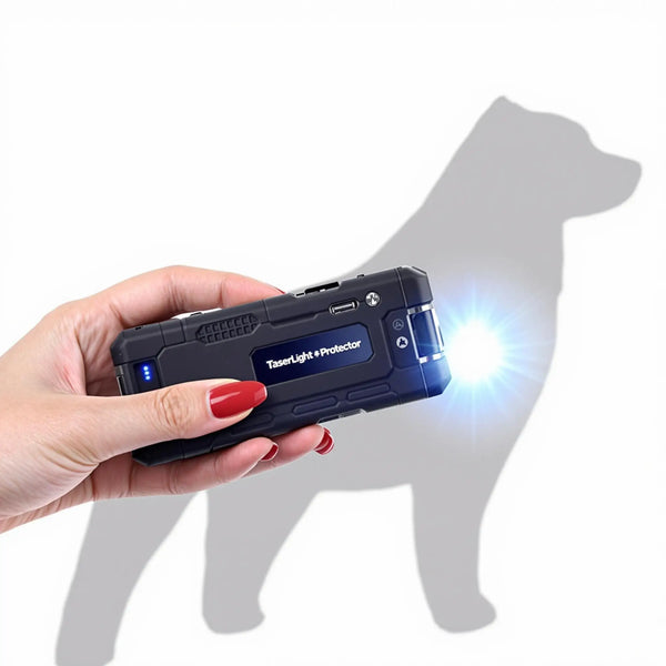 TaserLight Pet Protector™ - Lanterna Tática com Sistema de Defesa Elétrica