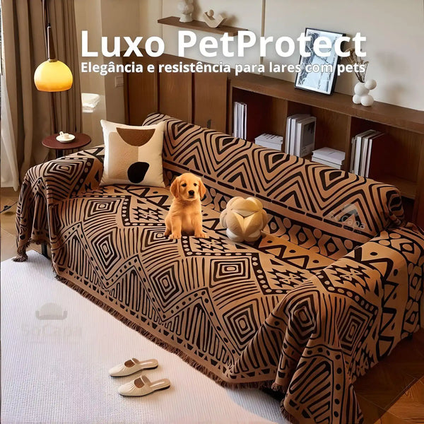 Capa Sofá Elite PetProtect: Luxo Francês com Proteção Total para Pets