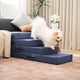 Escada Modular Pet Impermeável Couro PU - 2 a 5 Degraus Ajustáveis
