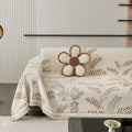 Capa de Sofá Chenille Inverno Botânico Pet Anti-Rugas Premium