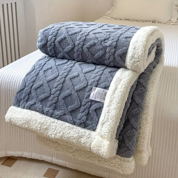 Manta Sherpa Dupla Face Ultra Macia - Snuggle Comfort Premium