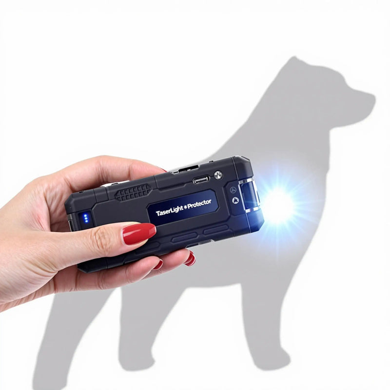 TaserLight Pet Protector™ - Lanterna Tática com Sistema de Defesa Elétrica