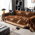 Capa de Sofá Anti Pets SafariLux™ | Design Leopardo Premium | Proteção Total 5 em 1