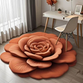 🌹 Transforme Sua Casa com Tapete Flor 3D Ultra Absorvente | 50% OFF Limitado 🌺